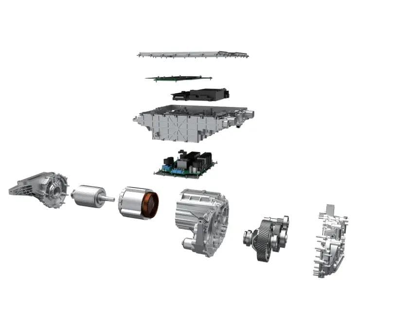 Världens första massproducerade 8-i-1 elektriska drivlina