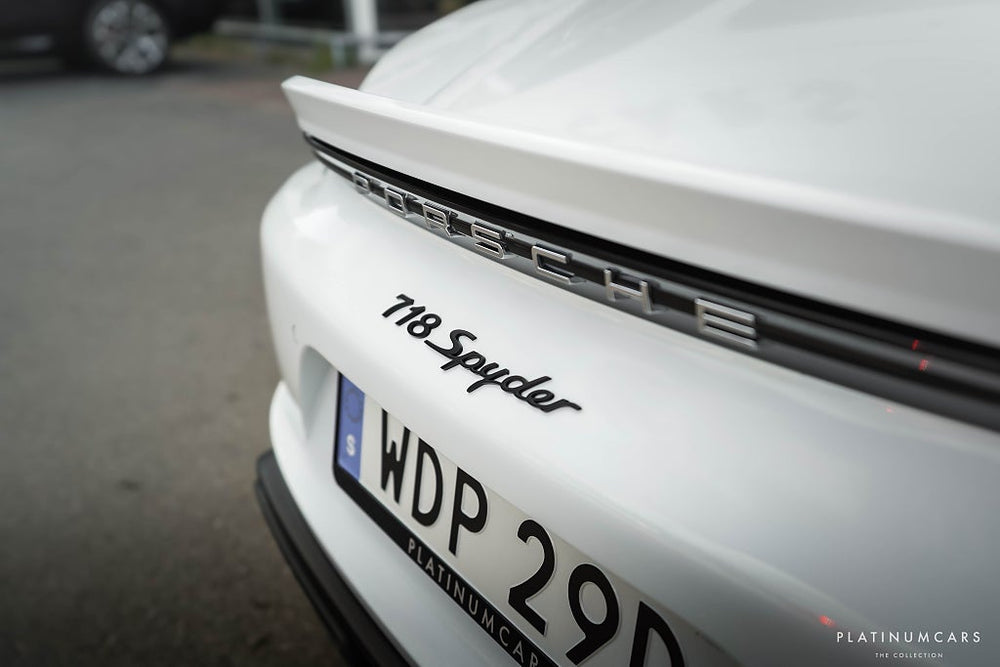 Porsche 718 Spyder PDK Spyder 420hk / Skalstolar / Kolfiber