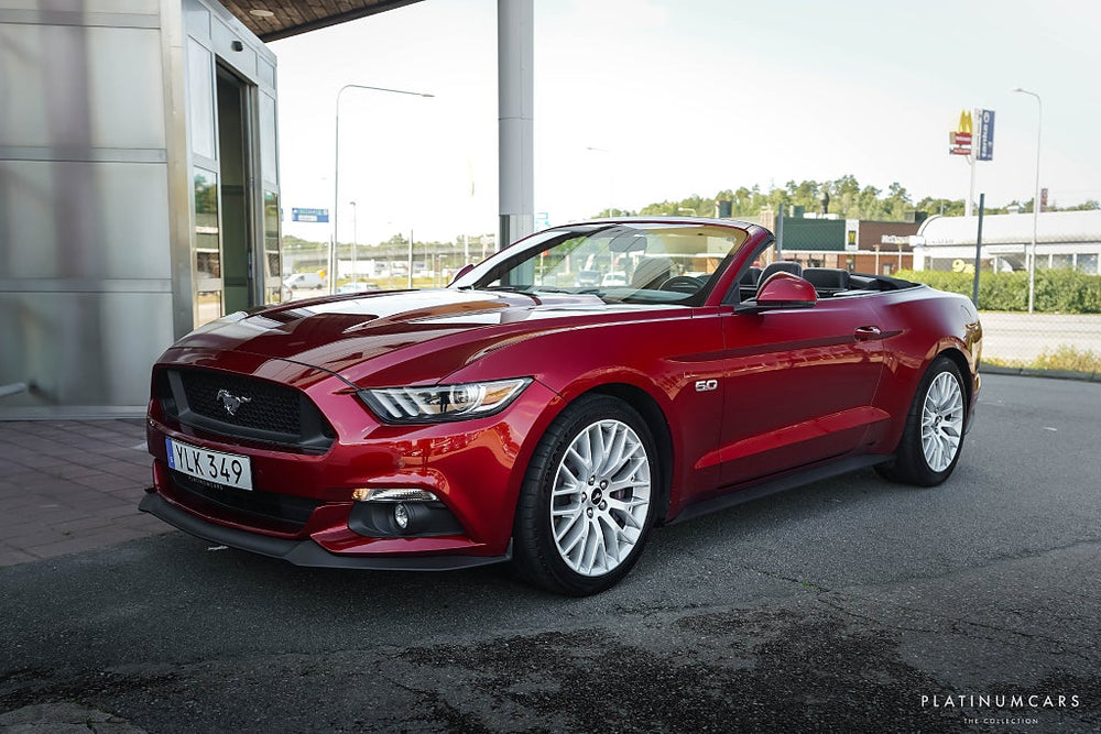 Ford Mustang GT Convertible 421hk / Sv.Såld / Shaker / Ruby Red