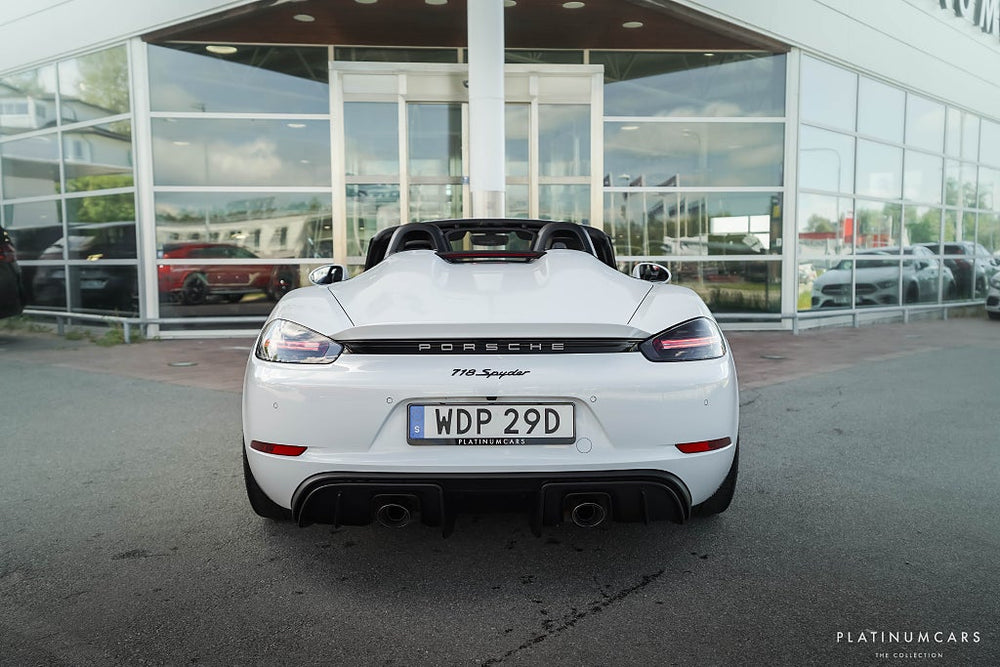 Porsche 718 Spyder PDK Spyder 420hk / Skalstolar / Kolfiber