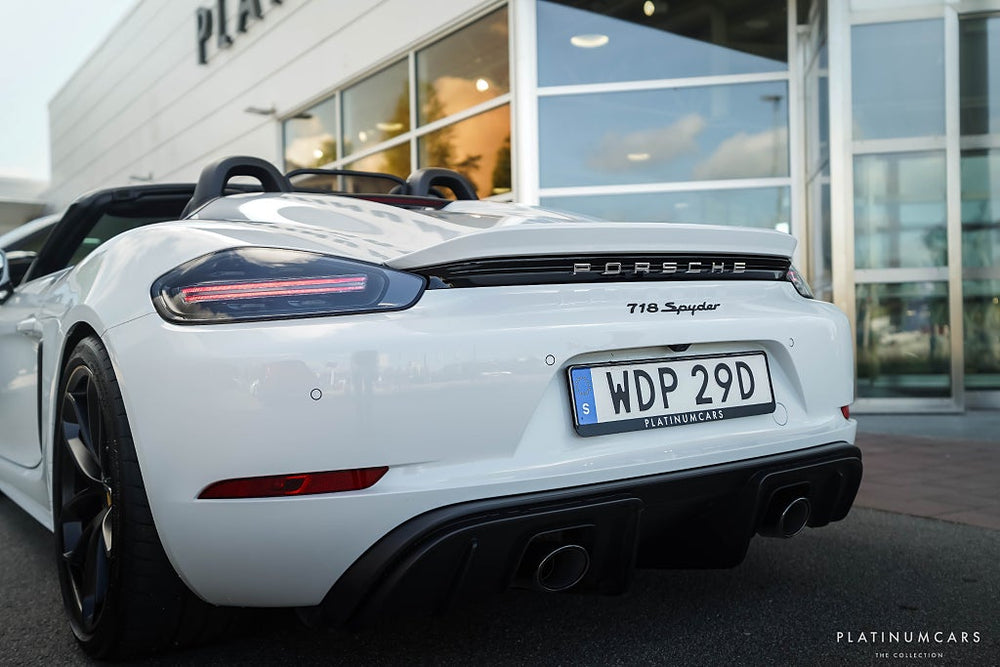 Porsche 718 Spyder PDK Spyder 420hk / Skalstolar / Kolfiber