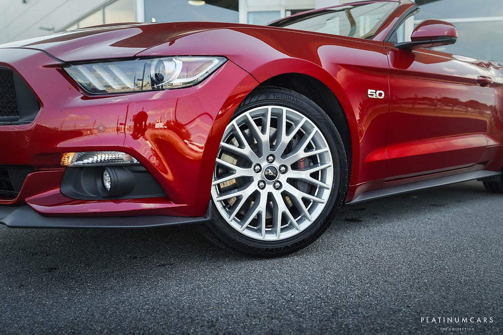 Ford Mustang GT Convertible 421hk / Sv.Såld / Shaker / Ruby Red
