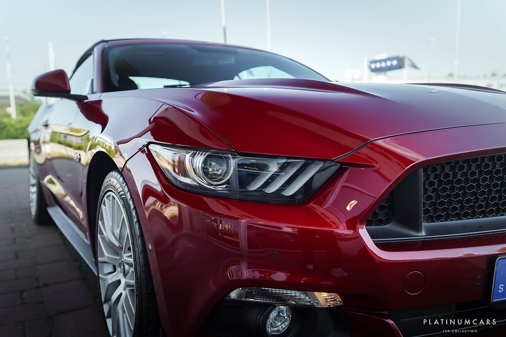 Ford Mustang GT Convertible 421hk / Sv.Såld / Shaker / Ruby Red